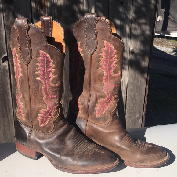 ✨SOLD✨JUSTIN VINTAGE COWBOY BOOTS - Picture 14 of 16